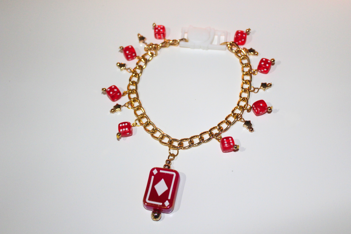 Retro Red Dice & Cards Collar