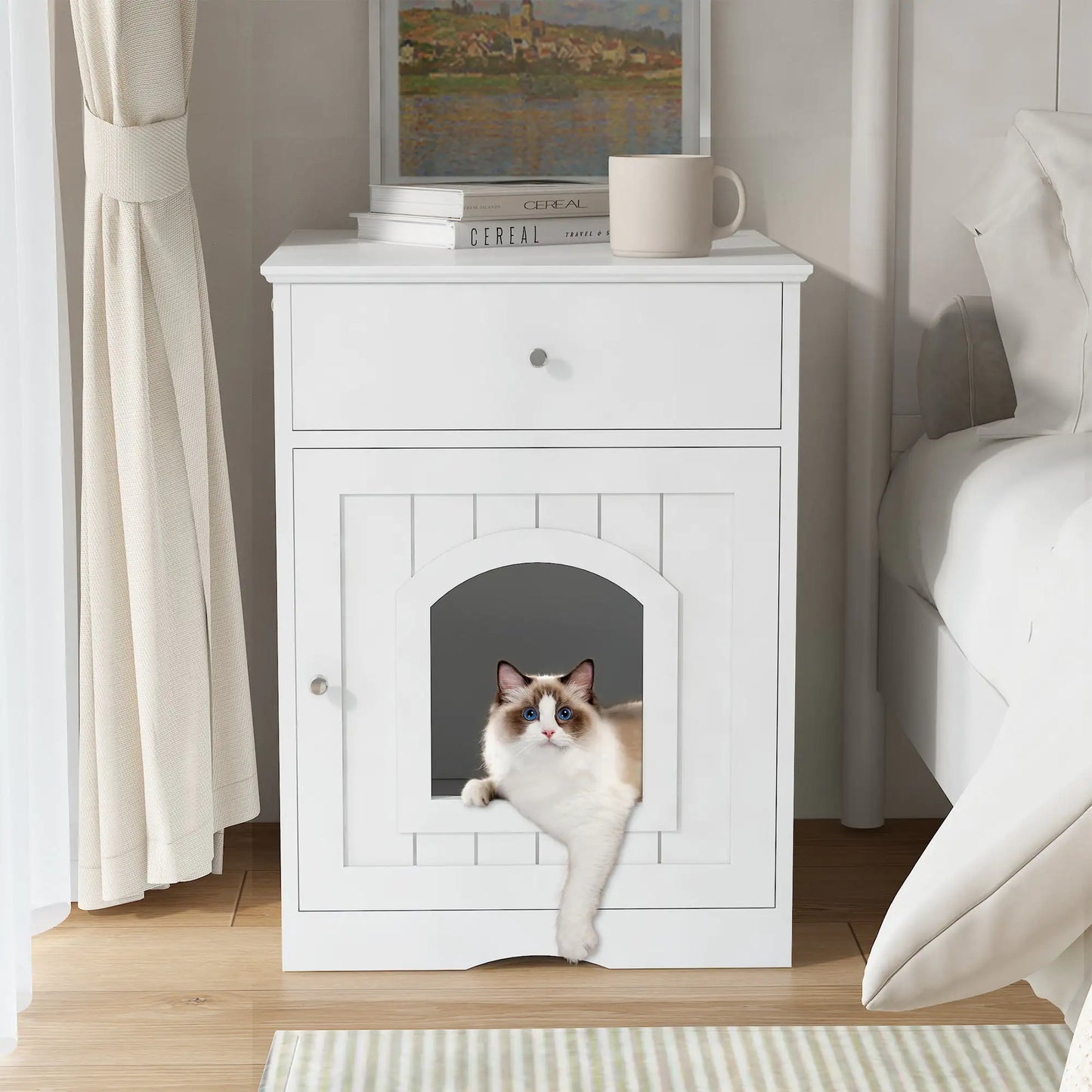 Hidden Litter Box Drawer Set